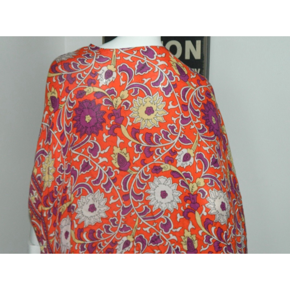 Free People Kimono Clay One Size‎ Orange Magic Dance Print - Picture 6 of 9
